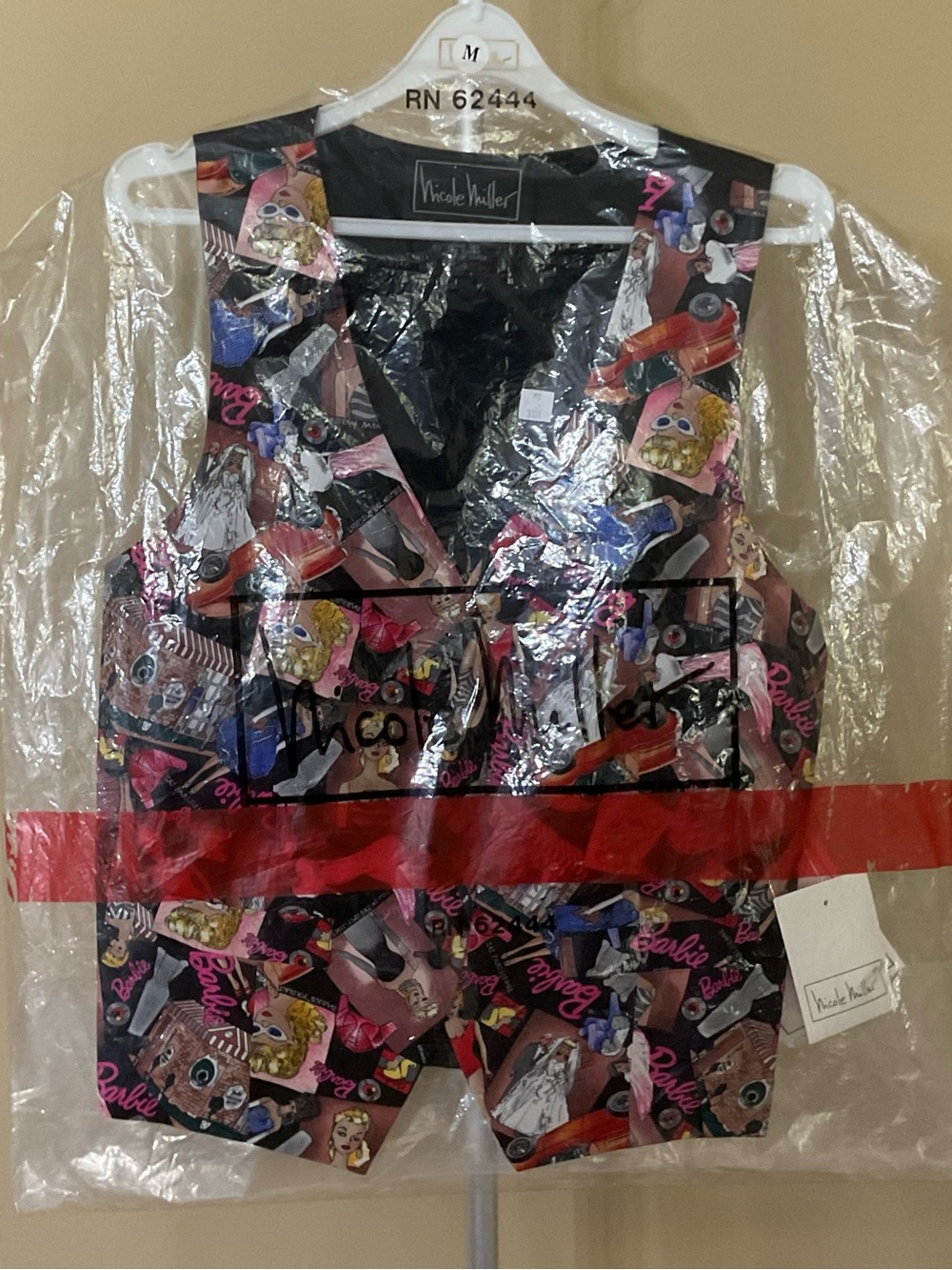 90’s  Nicole Miller Barbie Vest.  Still in original packaging.